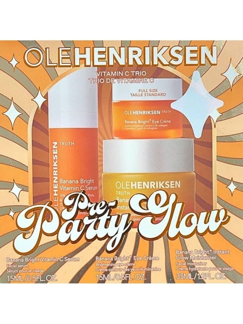 OLE HENRIKSEN Pre-Party Glow Vitamin C Trio Set NIB